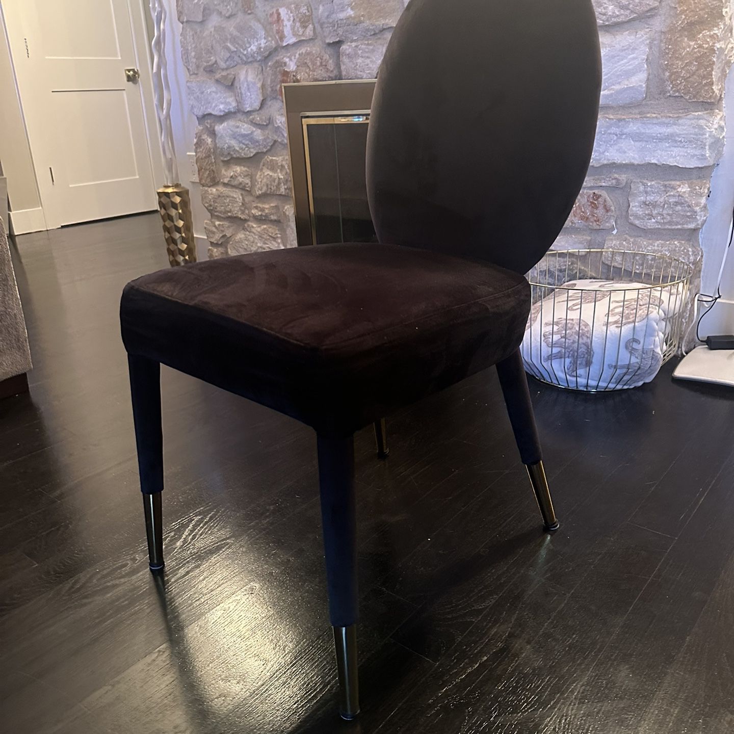 Dining Room Chairs Black With Gold Legs 