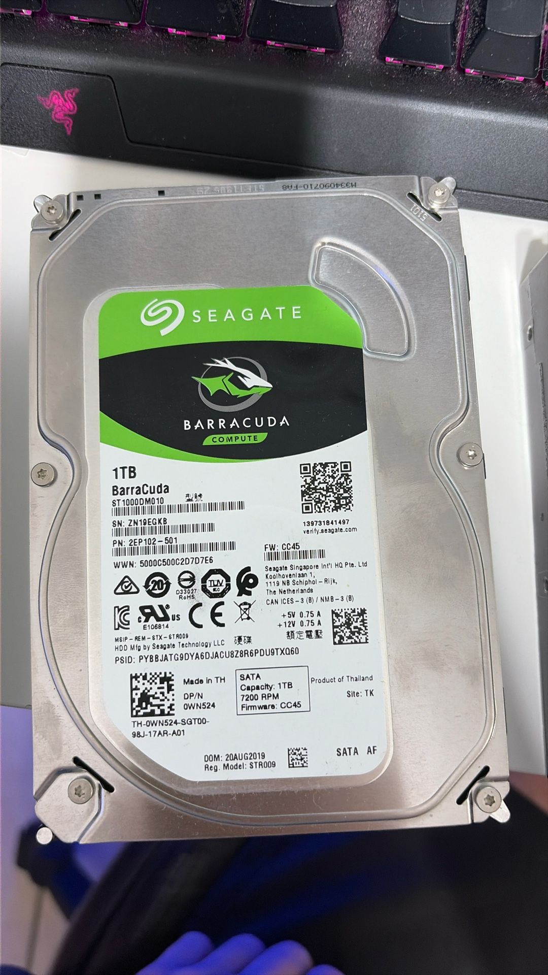 HDD 500GB, 1TB, 3TB