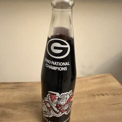 1980 National Champions, Georgia Bulldogs Coke Bottle