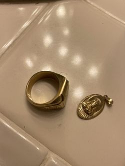 Gold Ring And Pendent