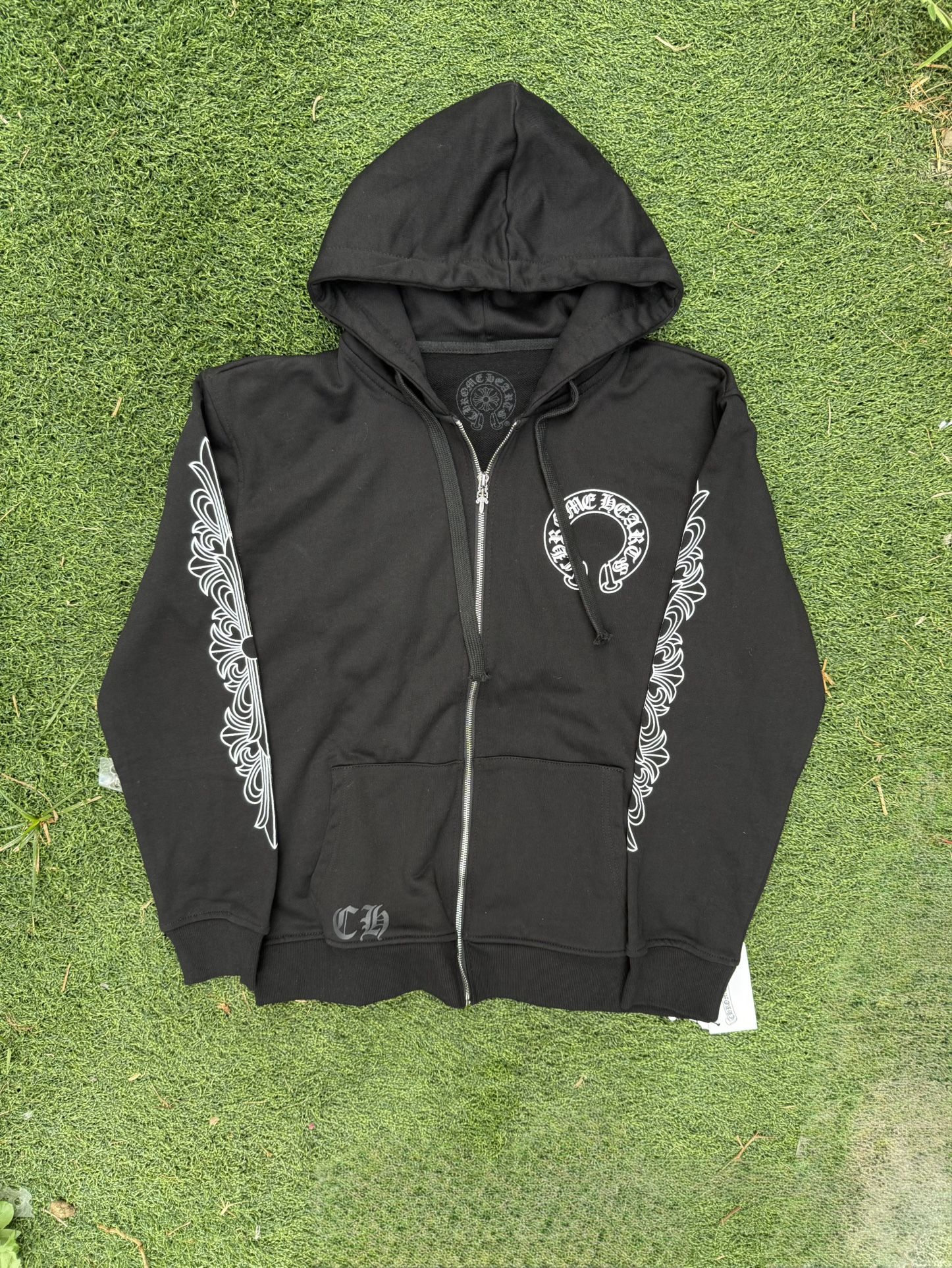 Black Chrome Hearts Hoodie