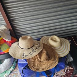 3 BEACH HATS 10.00