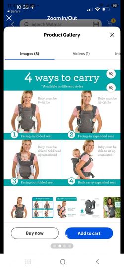 Infantino Baby Carrier Flip 4-in-1 Convertible