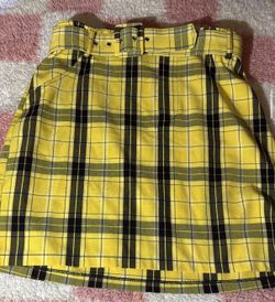 Hollister Ultra High Rise Plaid Skirt w Belt