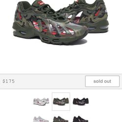 Supreme Nike Air Max 96 woodland camo 8.5