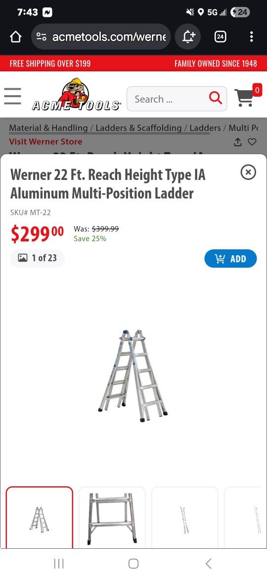 Werner Combination Ladder