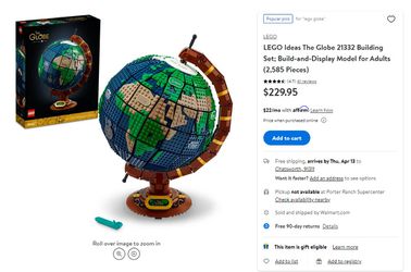  LEGO Ideas The Globe 21332 Building Set for Adults