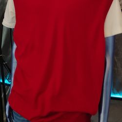 New Hart Schaffner Marx Wool Sweater Vest Men’s 2XT Red 