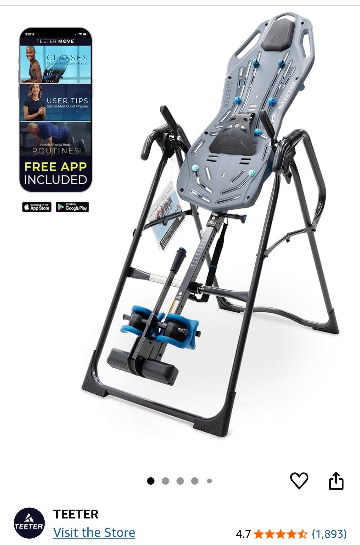 Teeter FitSpine x3 Inversion Table