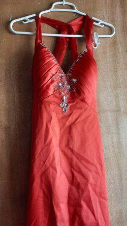 Red party dress