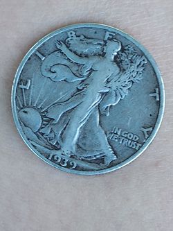 1939 D UNITED STATES US WALKING LIBERTY Silver Half Dollar Coin EAGLE