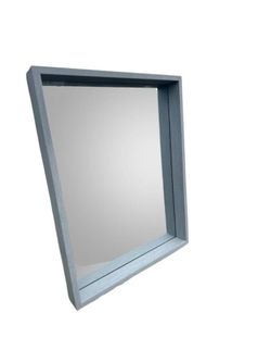 NY: Light Grey Framed Wall Mirror