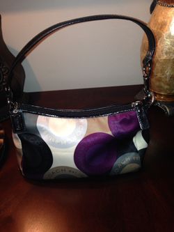 Authentic Multi-Colored Coach Purse