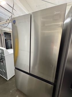 Midea French Door Refrigerator Stainless Steel