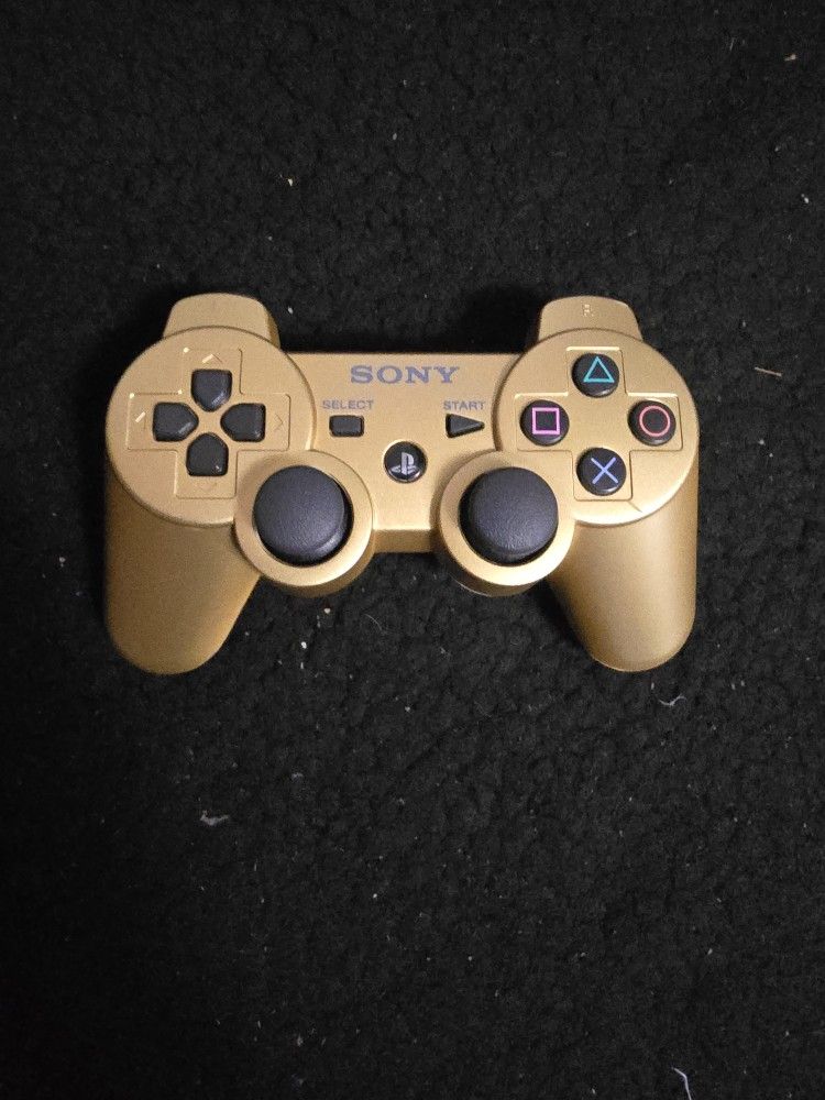 Dualshock 3 Real Ps3 Controller Gold