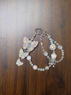 Triple butterfly bag chain