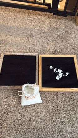 Felt Letter Boards Set of Two with Letters