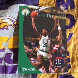 Cedric Maxwell Autograph