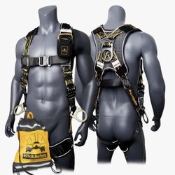 KwikSafety - Fall Protection Safety Harness - Construction & Roofing Fall Arrest Safety Harnesses - ANSI OSHA COMPLAINT 