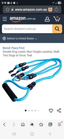 Two dog leash very strong and fuzzy do ball both new