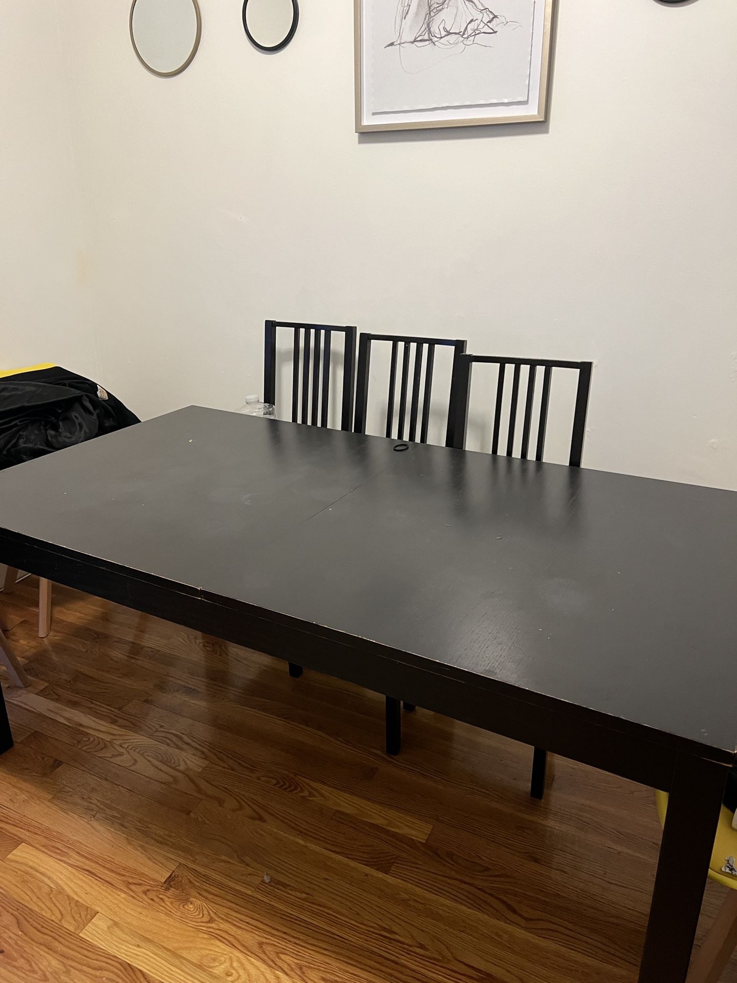 Black Expandable Dining Table
