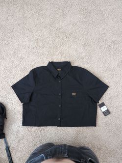 RVCA Woman's XL/14 BLACK Button up