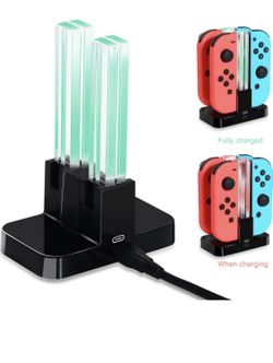 Controller Charging Dock for Nintendo Switch, OIVO Joy con Controller Charger Station for Nintendo Switch- USB C Cable Included