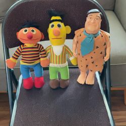 Fred Flintstone With Bert And Earnie