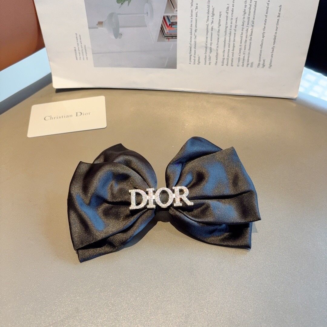 Dior Bow Clip Hair Clip Slingshot Clip