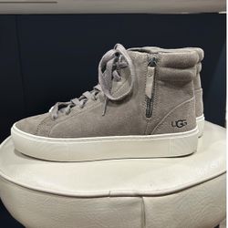 UGG Olli Mole Grey Suede High Top Sneaker Women’s Size 9