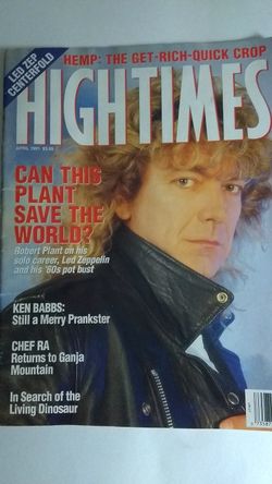High Times April 1991 Robert Plant