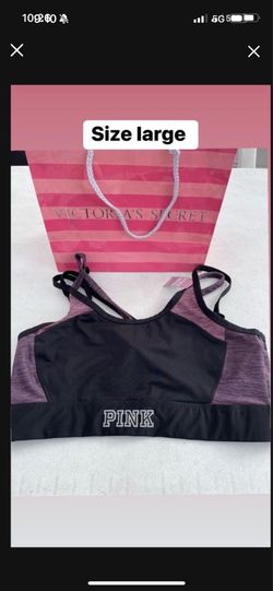 Victoria's Secret Pink Size Large Logo Strappy Ultimate Sport Bra Multi Color Nwt, Women's Pick up location in tbe city of Pico Rivera