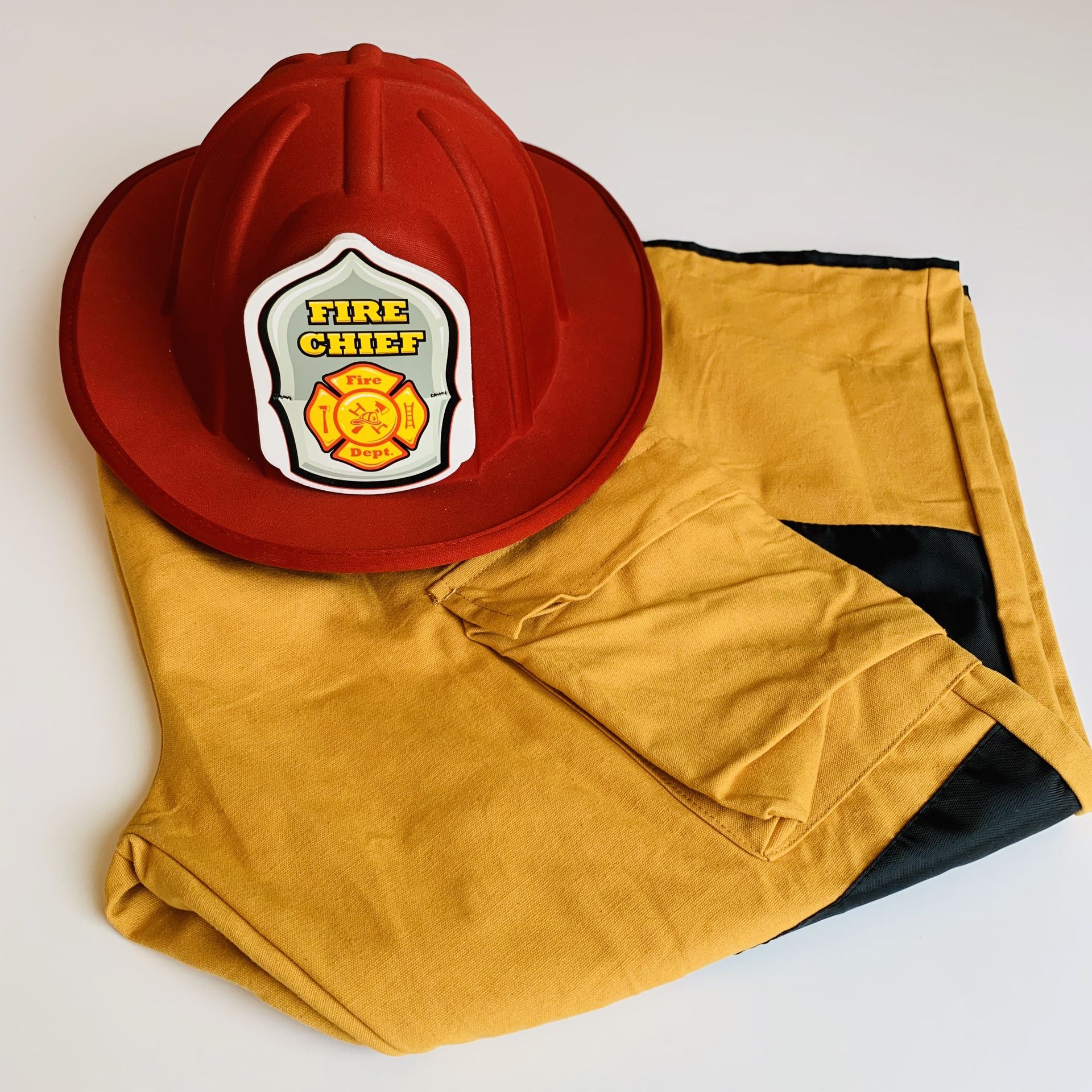 Firefighter hat and pants costume