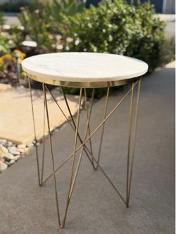 Project 62 Marble Top Accent Table