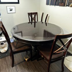$40 OBO 92404. Dining Table And 4 Chairs 48”x30”