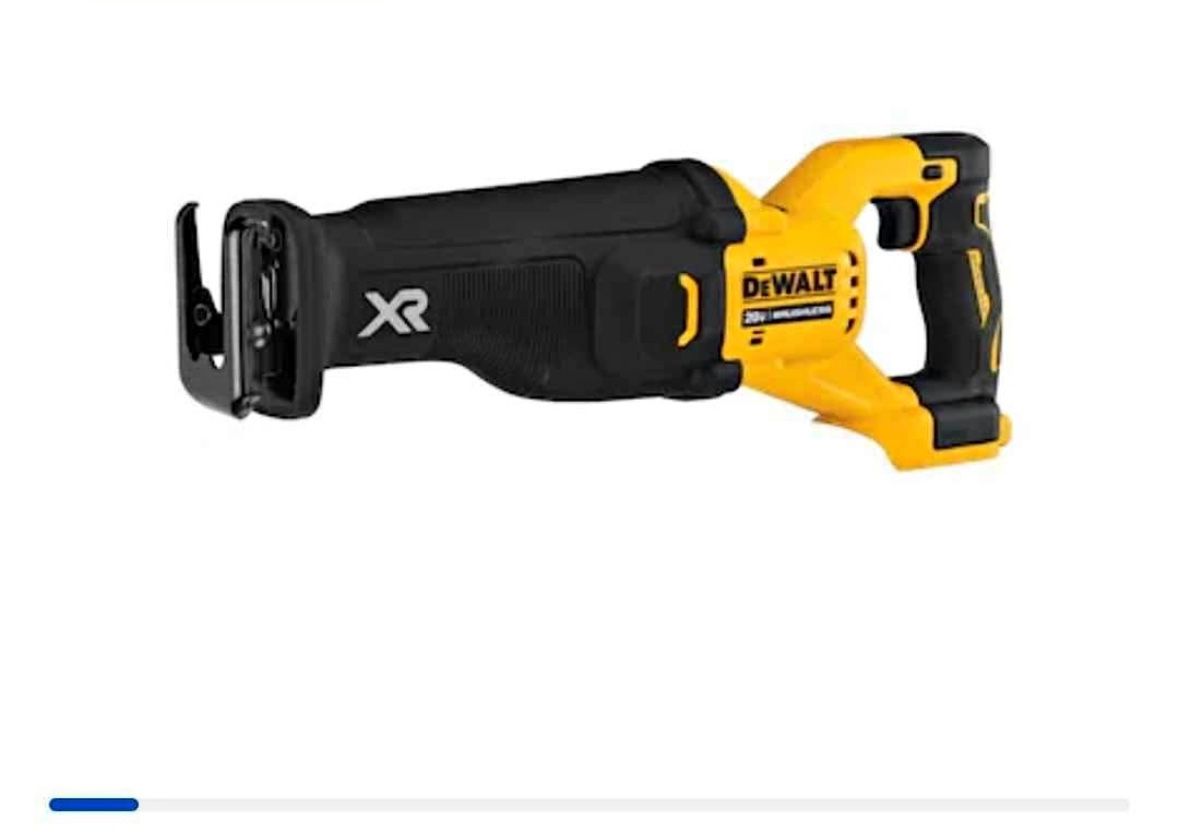Dewalt 20V Max XR Brushless Reciprocating Saw With Power Detect only tool