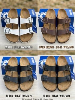 New With Tags Birkenstock Arizona Sandals (Size EU 40 & 41 women 9 &10, Men's size 7 & 8)