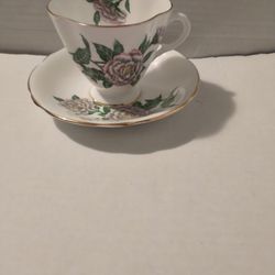 Vintage Clarence English Bone China Cup & Saucer