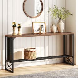 Assembled 70.9'' Extra Long Sofa Console Table, Narrow Console Table Behind Couch,Hallway Entryway Table