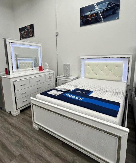 JUEGO DE dormitorio 4 piesaz bedroom set 4 pcs new finanace
