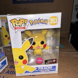 Flocked Pikachu Funko Pop