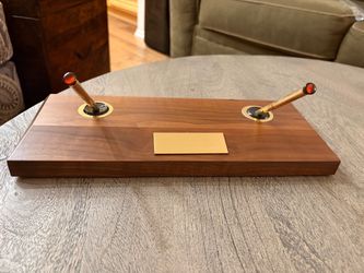 WOODEN DOUBLE DESK, PEN, AND PENCIL SET DOUBLE DESK, PEN, AND PENCIL SET