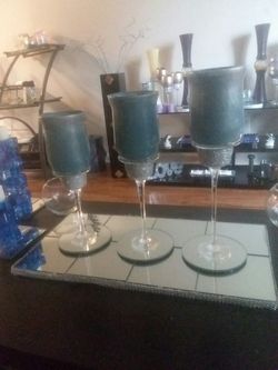 3pc candle holder set