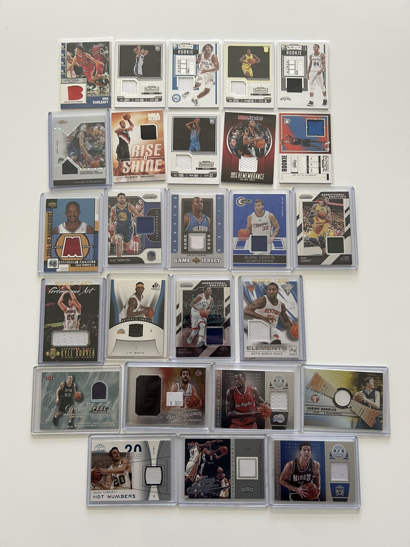 Basketball Jersey Cards
