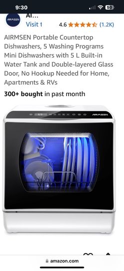 Countertop dishwasher