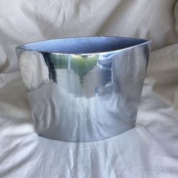 Small Silver Metal Flower Vase