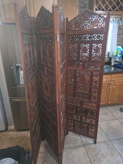 Vintage wood divider