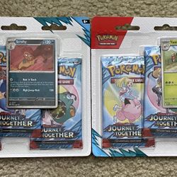 Pokémon Cards Journey Together Blister Packs
