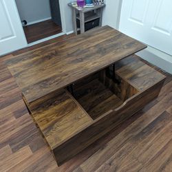 Cosimates Lift Top Coffee Table Wood Living Room Office