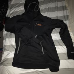 Black Sitka Hoodie With Built In Ski Mask